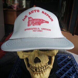 Deadstock Vintage J&K Auto Repair Springfield Snap Trucker Hat Cap